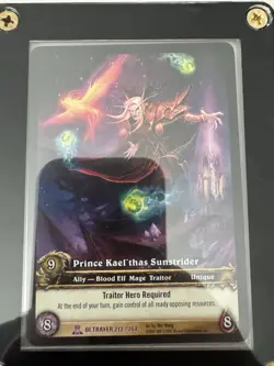 World of Warcraft TCG PRINCE KAEL'THAS SUNSTRIDER Employee Edition UPPERDECK - Image 5