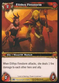World of Warcraft TCG Elithys Firestorm - Through the Dark Portal 208/319 - Image 1