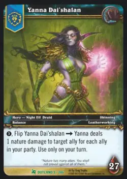 World of Warcraft TCG Yanna Dai'shalan - Fires of Outland 9/246 - Image 1