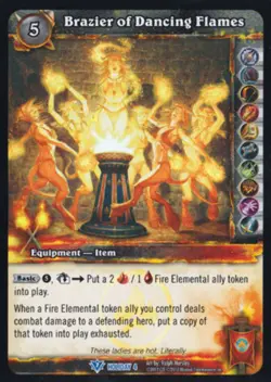 World of Warcraft TCG Brazier of Dancing Flames (Foil) - Promo Cards - Image 1