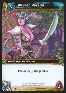World of Warcraft TCG Warden Ravella - Through the Dark Portal 196/319 - Image 1