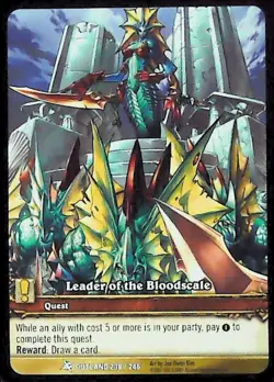 World of Warcraft TCG Leader of the Bloodscale (Extended Art) - Fires of Outland - Image 1
