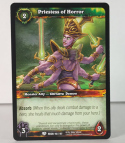 Priestess of Horror - Reign of FIre - 148/197 - World of Warcraft TCG - Common - Image 1