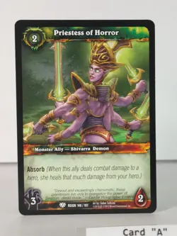Priestess of Horror - Reign of FIre - 148/197 - World of Warcraft TCG - Common - Image 3