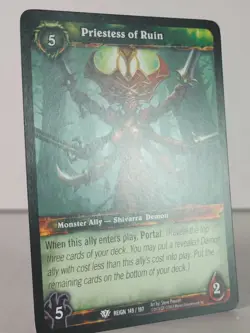 Priestess of Ruin - Reign of FIre - singles - 149/197 - WoW TCG - common - Image 4