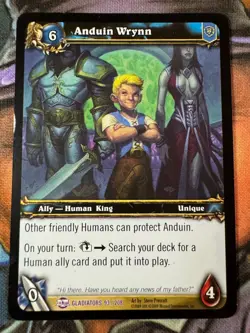 World of Warcraft TCG Gladiators 93/208 Anduin Wrynn - Image 1