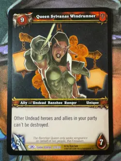 World of Warcraft TCG Dark Portal 229/319 Queen Sylvanas Windrunner - Image 1