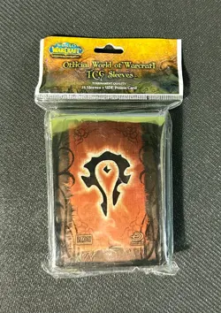 WOW:World of Warcraft Trading Card Game Card Sleeves 75 ct (Horde Style) TCG New - Image 1