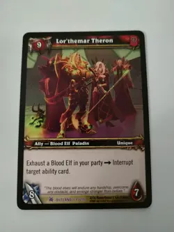 Lor'themar Theron - Fires Of Outland - World Of Warcraft WoW TCG Epic NM - Image 1