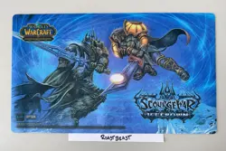 World of Warcraft WoW TCG Scourge War Icecrown Playmat NEW in Protective Tube - Image 1