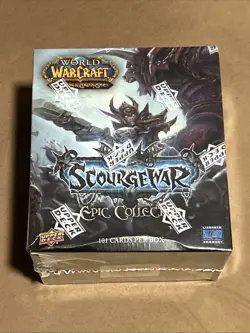 Warcraft TCG Upper Deck Scourgewar Epic Collection Box SEALED - Image 1