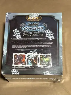 Warcraft TCG Upper Deck Scourgewar Epic Collection Box SEALED - Image 2