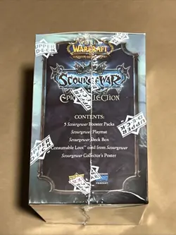 Warcraft TCG Upper Deck Scourgewar Epic Collection Box SEALED - Image 3