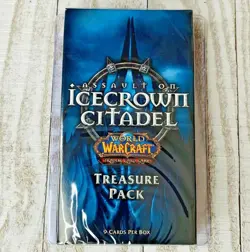 3x World of Warcraft WoW TCG Assault on Icecrown Citadel Treasure Packs New - Image 2