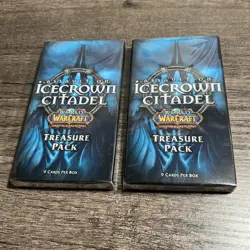5x World of Warcraft WoW TCG Assault on Icecrown Citadel Treasure Packs Sealed - Image 2