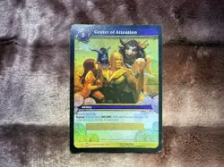 CENTER OF ATTENTION WOW WORLD OF WARCRAFT TCG UNUSED GLADIATORS LOOT CARD 2/3 - Image 1
