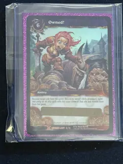Owned! Flag of Ownership Unscratched Sealed Loot Card WoW TCG World of Warcraft - Image 1