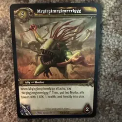 World Of Warcraft TCG Mrglrglmrglmrrrlggg Rare Blizzcon 2007 Exclusive Promo - Image 1
