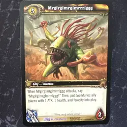 World Of Warcraft TCG Mrglrglmrglmrrrlggg Rare Blizzcon 2007 Exclusive Promo - Image 2