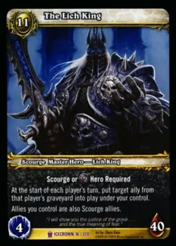 Light Play WoW TCG The Lich King Icecrown World of Warcraft - Image 1