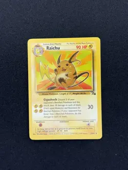 Pokemon TCG Raichu 29/62 Fossil Unlimited Non-Holo Card - Image 1