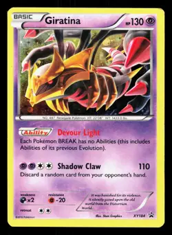 Giratina XY184 XY Black Star Promos HP Pokemon Card TCG - Image 1