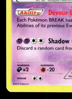 Giratina XY184 XY Black Star Promos HP Pokemon Card TCG - Image 4