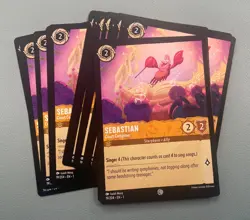 4x Disney Lorcana Sebastian Court Composer 19/204 Common NM Card Regular - Image 2