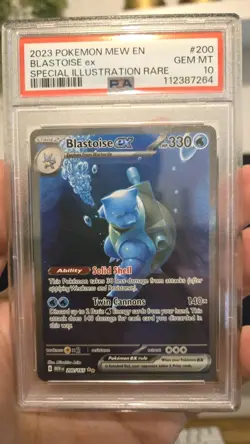 Blastoise Ex - 200/165 - PSA 10 - Scarlet & Violet 151 - Pokemon TCG Card - Image 1