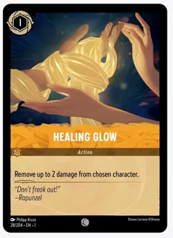 4x Disney Lorcana Healing Glow 28/204 Common NM Card - Image 2