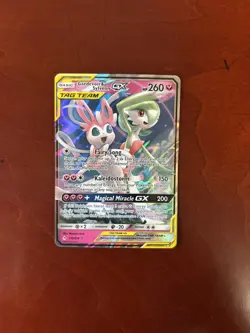 Pokemon TCG Gardevoir & Sylveon GX Holo Card 130/214 Unbroken Bonds - Image 1