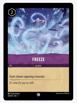 4x Disney Lorcana Elsa Freeze 63/204 Common NM Card Regular - Image 2