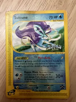 Pokemon 4Ever Stamp Suicune Black Star Promo Card 53 E-Reader HP-Damaged - Image 1