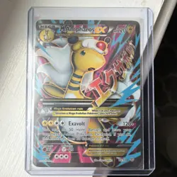 Pokemon Mega Ampharos EX Ultra Rare Full Art Holo XY Ancient Origins 88/98 Card - Image 1