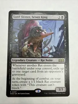 MTG Lord Skitter, Sewer King Wilds of Eldraine 0097 Regular Rare Card - Image 1