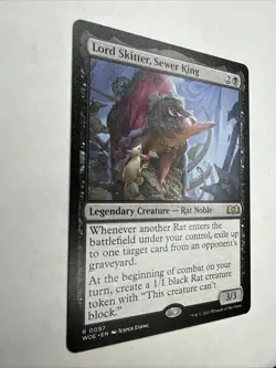 MTG Lord Skitter, Sewer King Wilds of Eldraine 0097 Regular Rare Card - Image 2