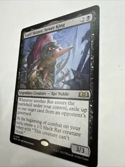 MTG Lord Skitter, Sewer King Wilds of Eldraine 0097 Regular Rare Card - Image 3