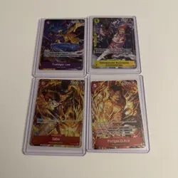 OP ONE PIECE ILLUSTRATION BOX VOL. 5 6 PROMO SET LOT OF 4 EXCLUSIVE CARDS - Image 1