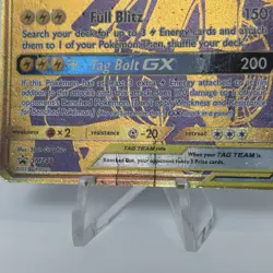 Pikachu & Zekrom GX - SM248 - SM Black Star Promos Pokemon Card HP Damaged - Image 2