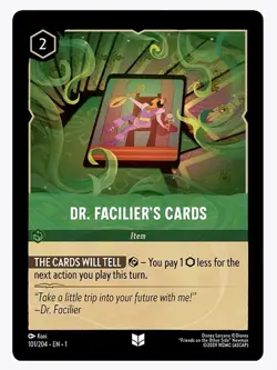 4x Disney Lorcana Dr. Facilier's Cards 101/204 Uncommon NM Card Regular - Image 2