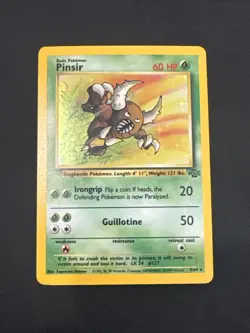 Pokemon TCG Pinsir Holo Rare Card Jungle Unlimited Vintage 9/64 WOTC - Image 1