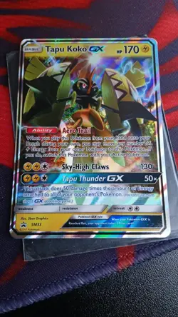 Tapu Koko GX - SM33 - Pokemon Sun & Moon Promo Ultra Rare Card NM - Image 1