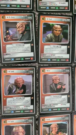 Star Trek CCG Rules of Acquisition near complete set (109/130 unique cards!) - Image 3