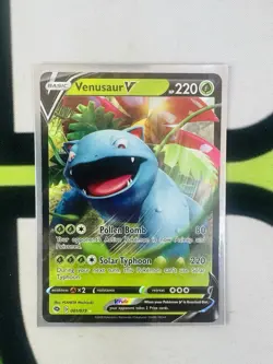 Pokemon TCG Venusaur V SWSH Champions Path 001/073 Ultra Holo Rare Card NM - Image 1