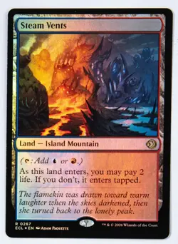 Lorwyn Eclipsed Steam Vents FOIL Rare 267 Magic the Gathering - Image 1