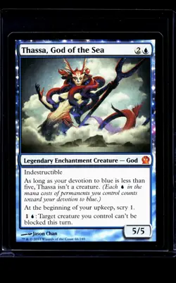 2013 MTG Magic The Gathering THS Theros #66 Thassa God of the Sea - Image 1