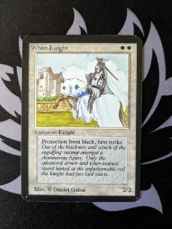 White Knight ~ Alpha [Slightly Played][Magic MTG] - Image 1