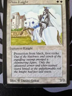 White Knight ~ Alpha [Slightly Played][Magic MTG] - Image 3