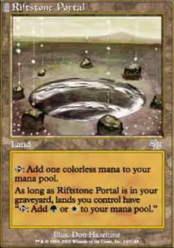 Heavy Play, English MTG Regular Riftstone Portal Judgment Magic the Gathering - Image 1
