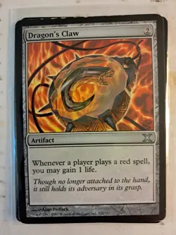 Dragon's Claw (322/383) 10th Tenth Edition MTG Magic LP BULK DISCOUNT! FREE SHIP - Image 1